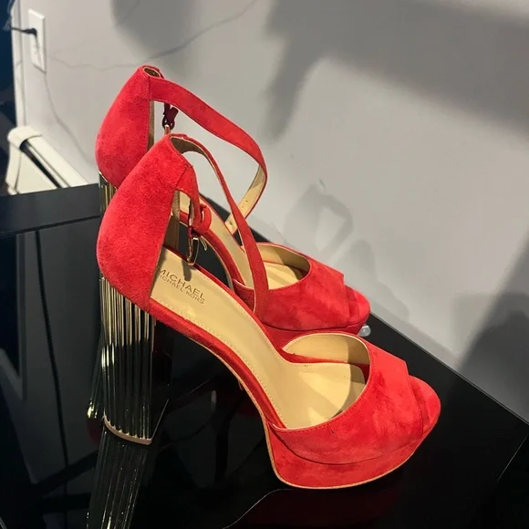 Michael Kors Red Women's Heels - Picture 1 of 15